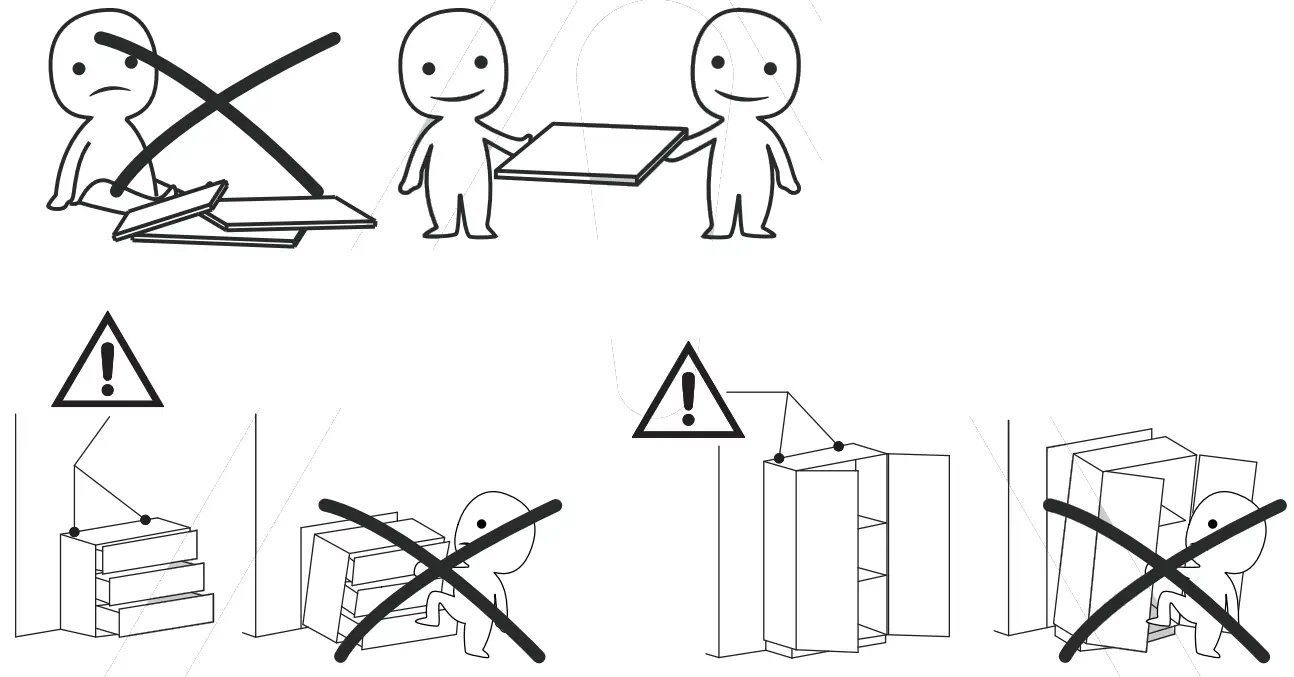 FUFU GAGA Sideboard 4-Door Buffet Cabinet -IMPROVE EFFICIENCY