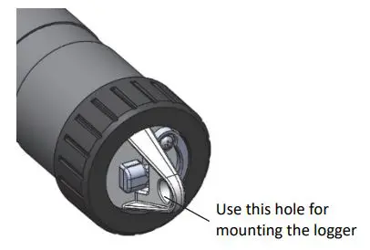 HOBO MX pH and Temperature Logger MX2501 User Manual - Attach a nylon cord or other strong cable