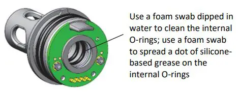 HOBO MX pH and Temperature Logger MX2501 User Manual - Use a foam swab dipped in water to clean the internal O-rings