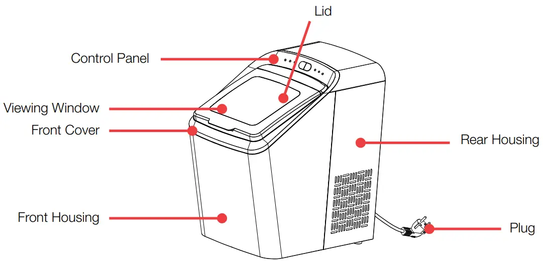 morphy richards MRICE15SS Ice Maker - OVERVIEW1