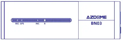 AZDOME BN03 QuadHD Wifi GPS Dashcam