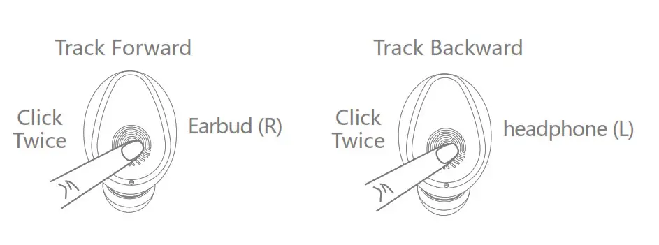 F9 T15 Earbuds - Track Forward