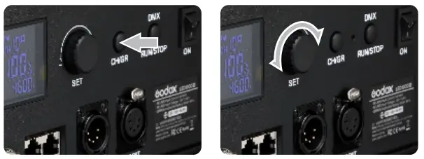 Godox LED1000II LED Video Light- Adjusting Channe