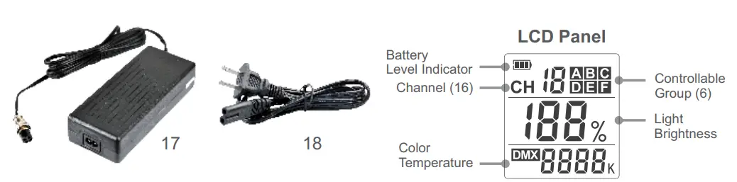 Godox LED1000II LED Video Light- Parts2