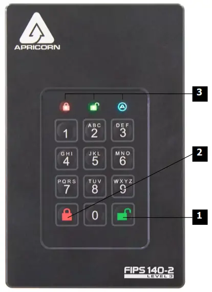 APRICORN Aegis Fortress L3 - Keypad Panel