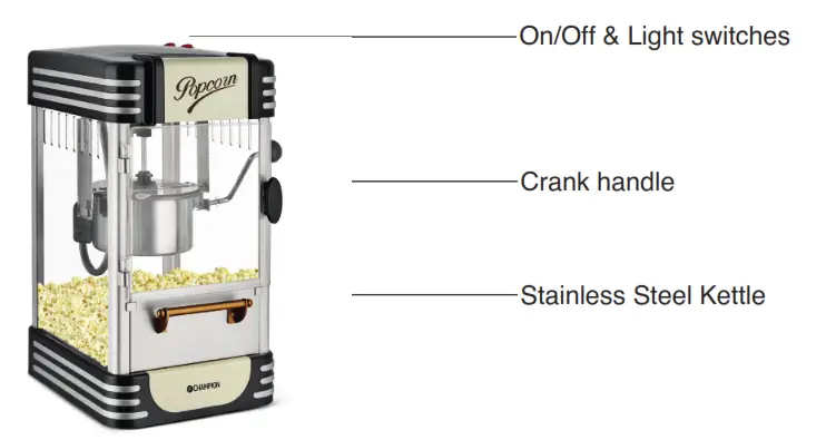 CHAMPION CHPCM120 Popcorn Maker-PARTS