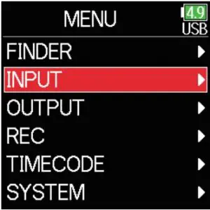 Adjusting Input Levels