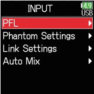 Adjusting Input Levels