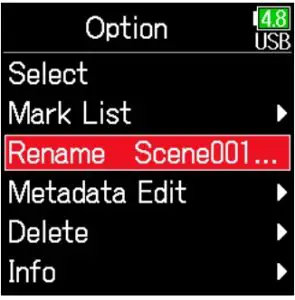 Changing Folder and Take Names