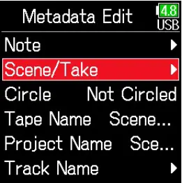 Checking and editing scene names