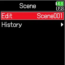 Checking and editing scene names
