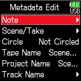 Checking and editing take metadata