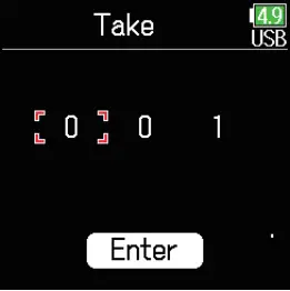 Checking and editing take numbers