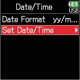 Date and Time Setting Inductions