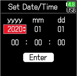 Date and Time Setting Inductions