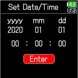 Date and Time Setting Inductions