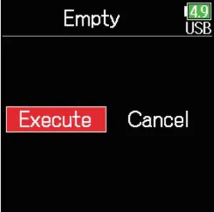 Emptying the TRASH/FALSE