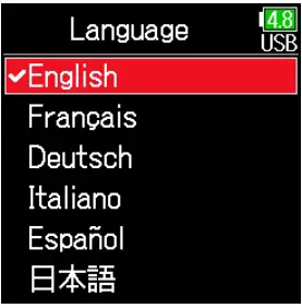 Language Setting