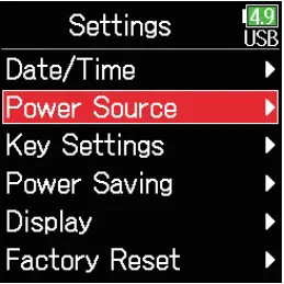 Power Supply Setting