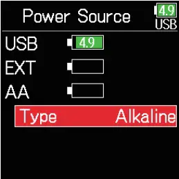 Power Supply Setting