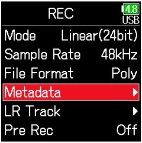 Recorded Scene Setting and Managing