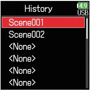 Recorded Scene Setting and Managing