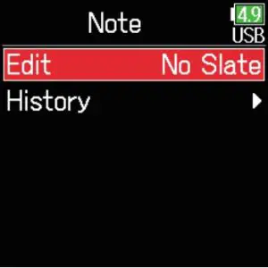 Recorded Tack Settings