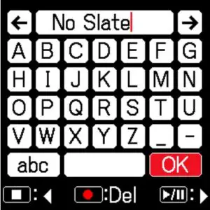 Recorded Tack Settings