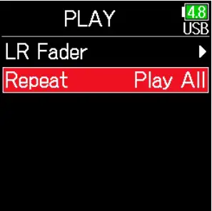 Repeat Playback Setting
