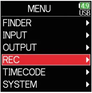 Setting for Recording Mode