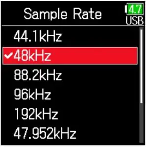 Setting for Recording Mode