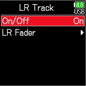 Setting LR Track