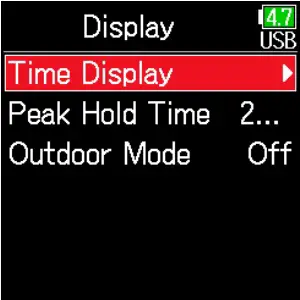 Setting Playback Time Display