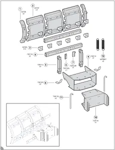 nordic plow NAP ZR3 9 in W 19 5 in H Composite Snow Plow - fig