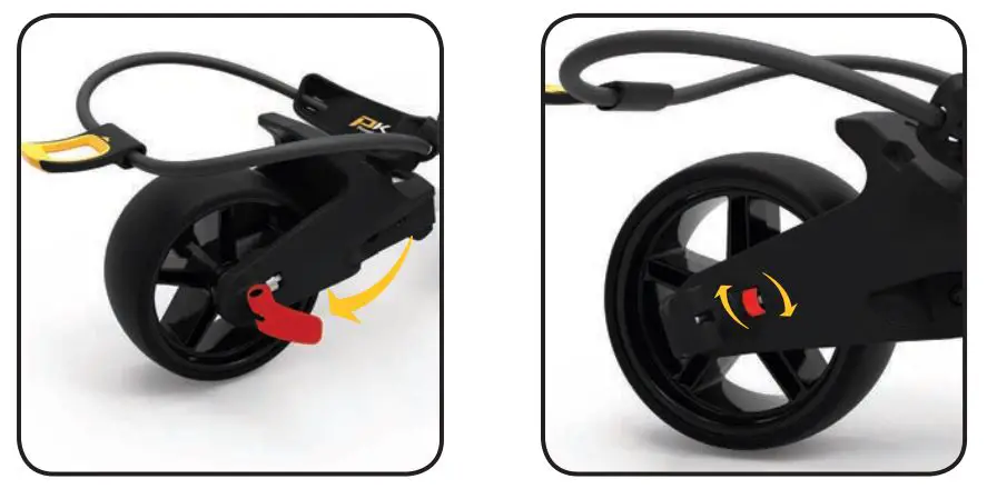 PowaKaddy FX3 - Front Wheel Adjust
