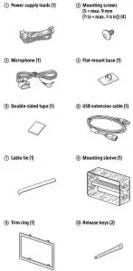 SONY XAV-3550D AV Receiver - Parts List