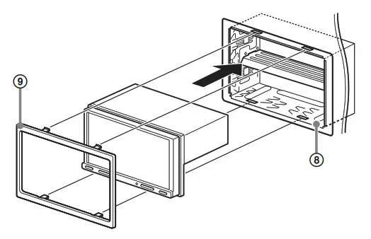 SONY XAV-3550D AV Receiver - mounting sleeve