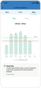 actxa Tempo4C Fitness Tracker - Sleep Tracking