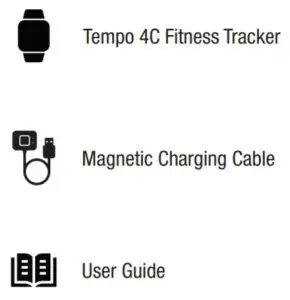 actxa Tempo4C Fitness Tracker - What’s Included