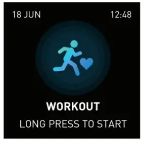 actxa Tempo4C Fitness Tracker - Workout Mode