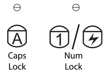 BEST BUY BE PKRFKB Wireless Keyboard and Wireless Dongle - LED indicators