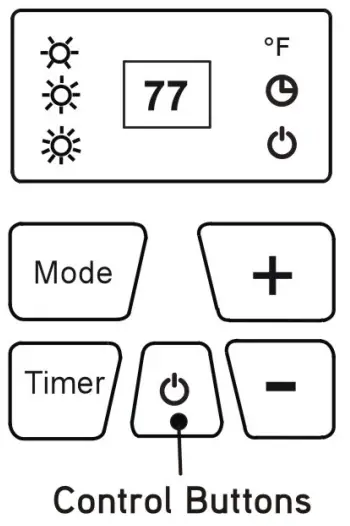 CONTROL PANEL BUTTON/DISPLAY