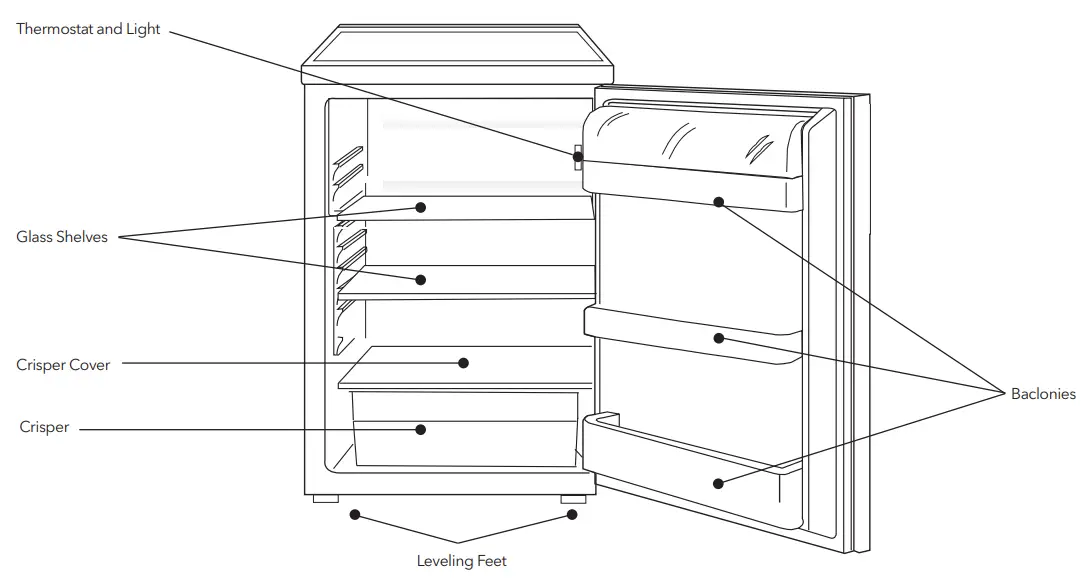 TESLA RS0904H1 Single Door Refrigerator - OVERVIEW