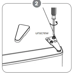 TESLA RS0904H1 Single Door Refrigerator - hinge cover 1