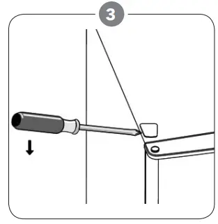 TESLA RS0904H1 Single Door Refrigerator - hinge cover 4