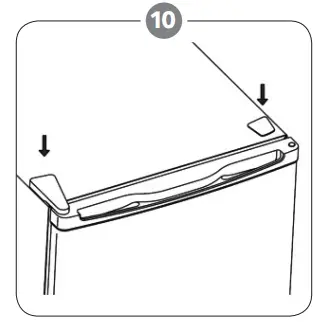 TESLA RS0904H1 Single Door Refrigerator - hinge cover 5