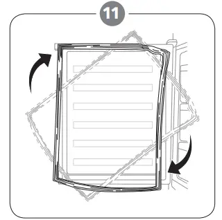 TESLA RS0904H1 Single Door Refrigerator - hinge cover 7