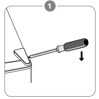TESLA RS0904H1 Single Door Refrigerator - hinge cover