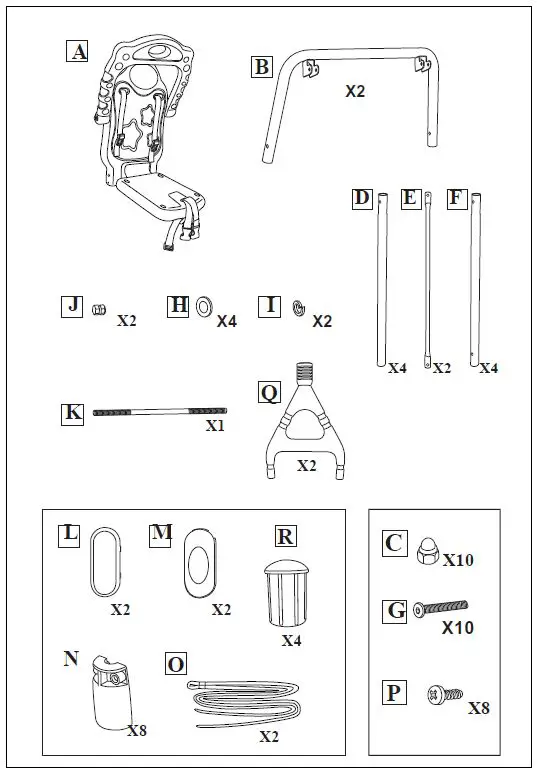 COSTWAY TY589394 Toddler Swing Set fig1