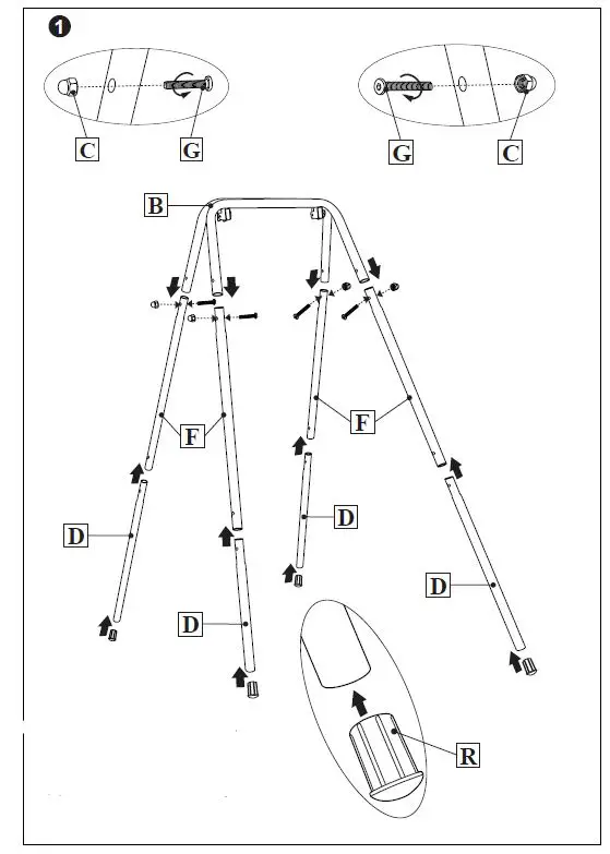 COSTWAY TY589394 Toddler Swing Set fig2